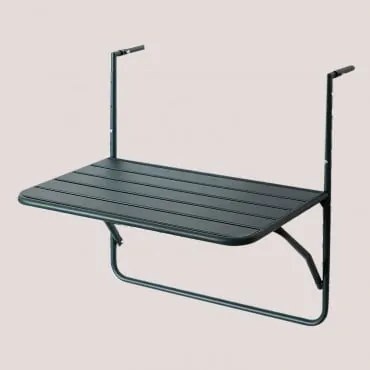 Mesa De Jardim Retangular Suspensa E Dobrável (70x45,5 Cm) Janti Verde Selva - Sklum