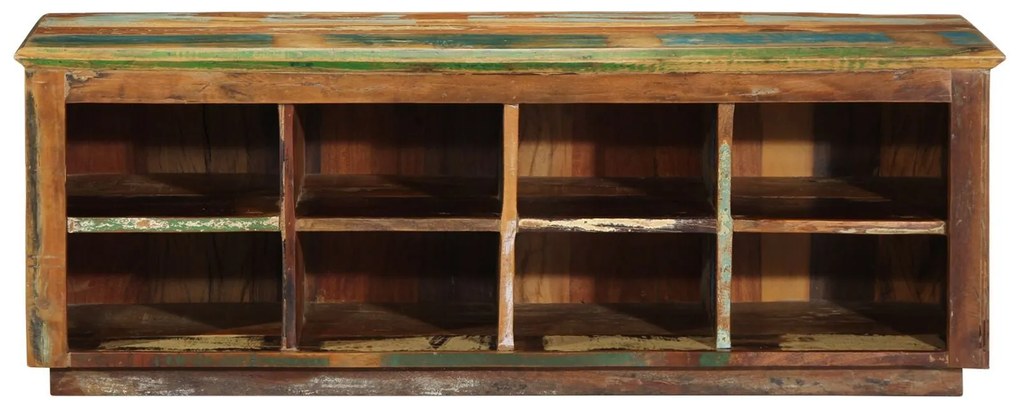 Banco para Sapatos 110x35x40 cm Madeira Sólida Recuperada
