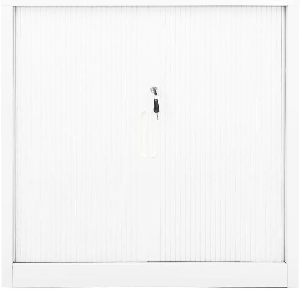 Armário com porta deslizante aço 90x40x90 cm branco