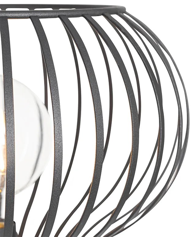 Candeeiro de pé moderno preto - Saffira