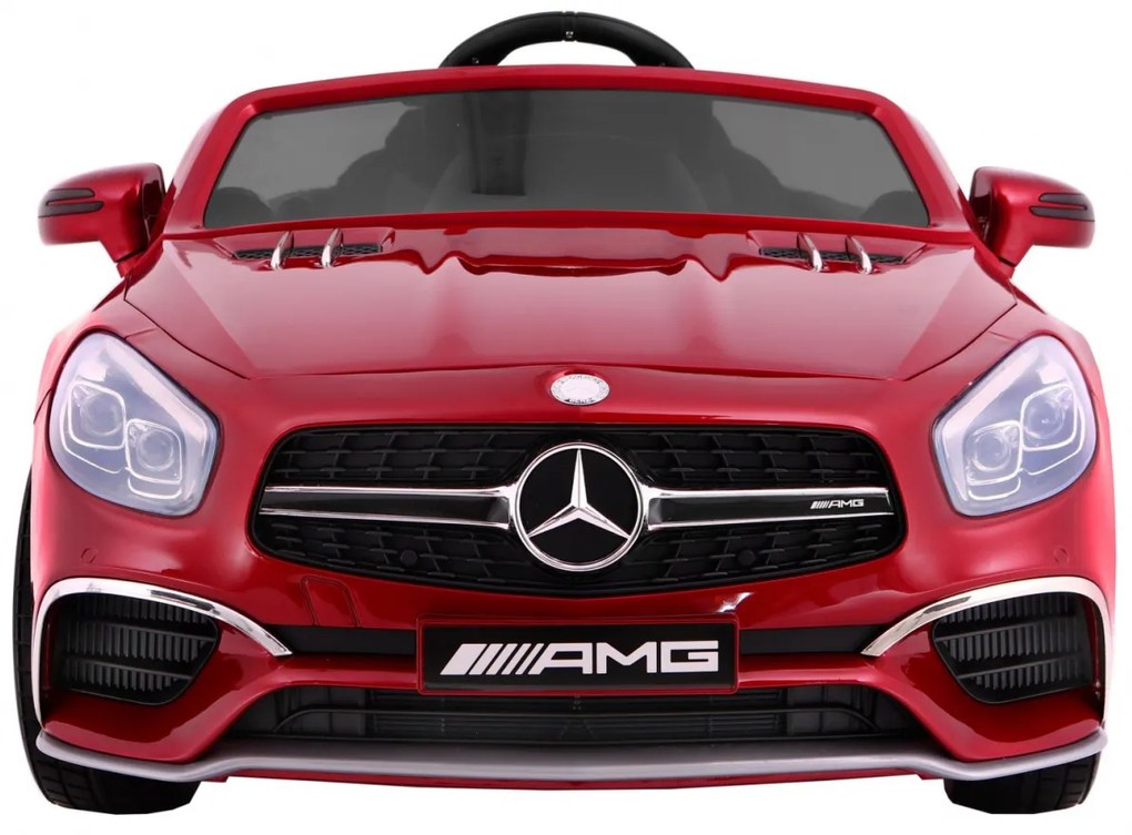 Carro elétrico para Crianças 12V  Mercedes AMG SL65 Rodas de EVA, Assento de couro Vermelho Pintado