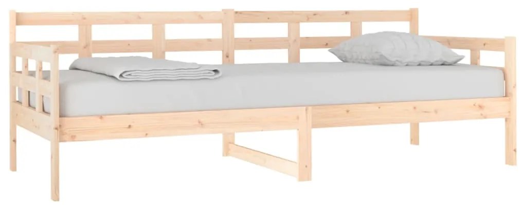 Sofá-cama 80x200 cm madeira de pinho maciça