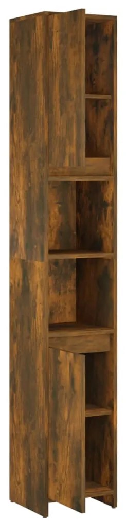 Armário WC 30x30x183,5 cm derivados de madeira carvalho fumado