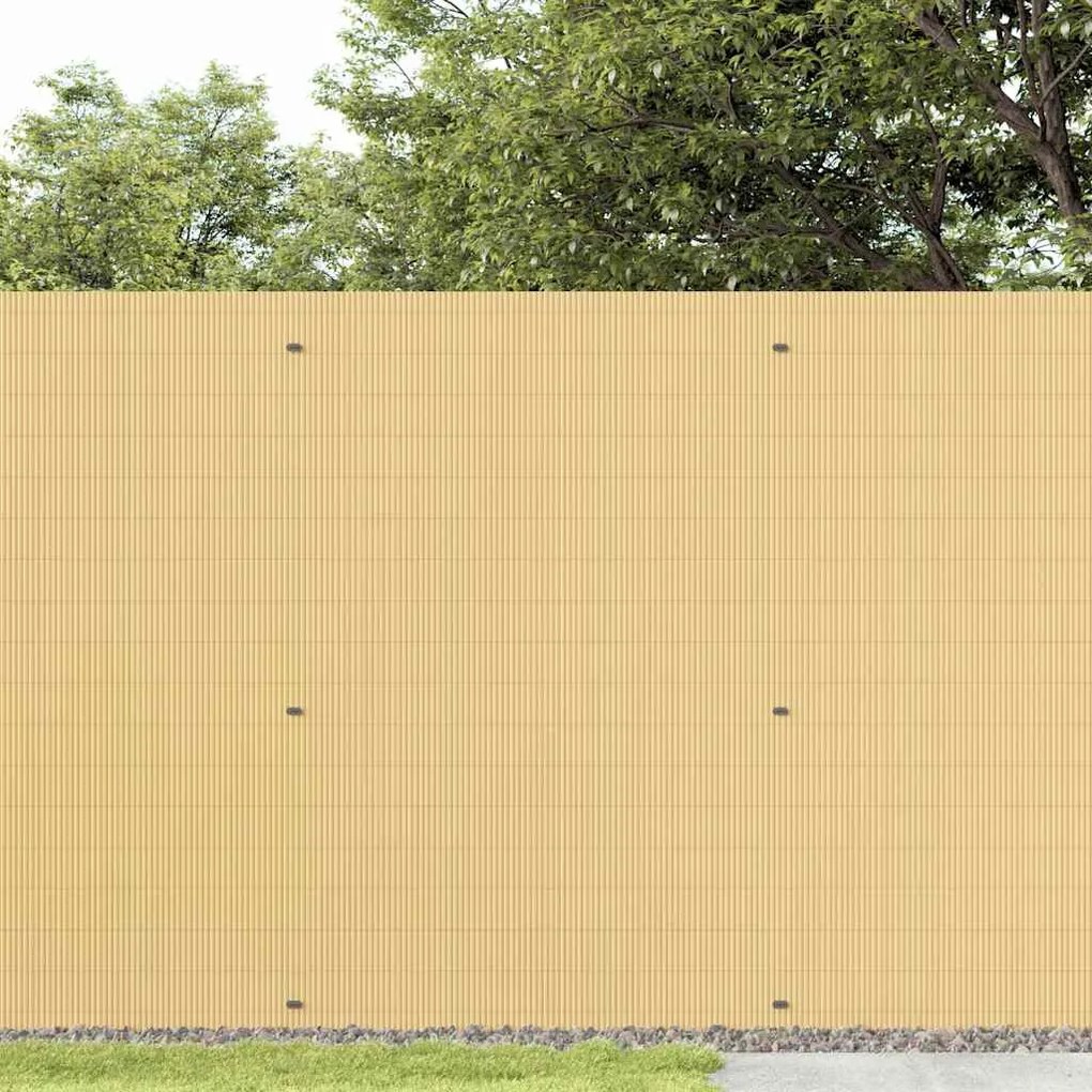 Cerca de jardim dupla face amarelo 1,8x5 m PVC
