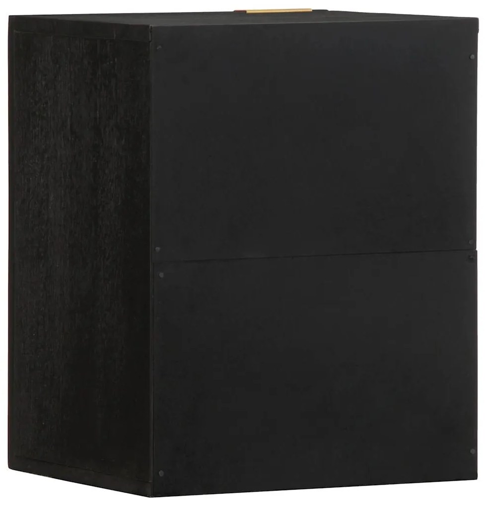 Armário suspenso p/ WC 38x33x48 cm derivados de madeira preto