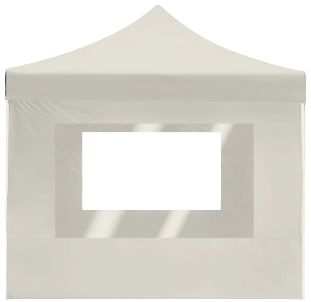 Tenda dobrável profissional com paredes alumínio 4,5x3 m creme