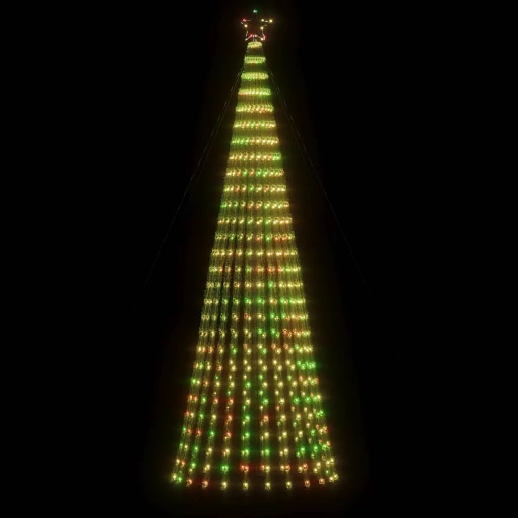 Iluminação p/ árvore de Natal cone 688 luzes LED 300cm colorido