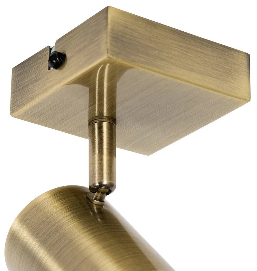 Foco moderno ajustável quadrado bronze - Jeana Moderno