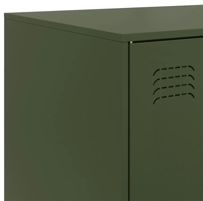 Aparador 99x39x73 cm aço verde azeitona