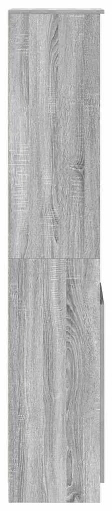 Aparador alto 37,5x35x180 cm derivados madeira sonoma cinzento
