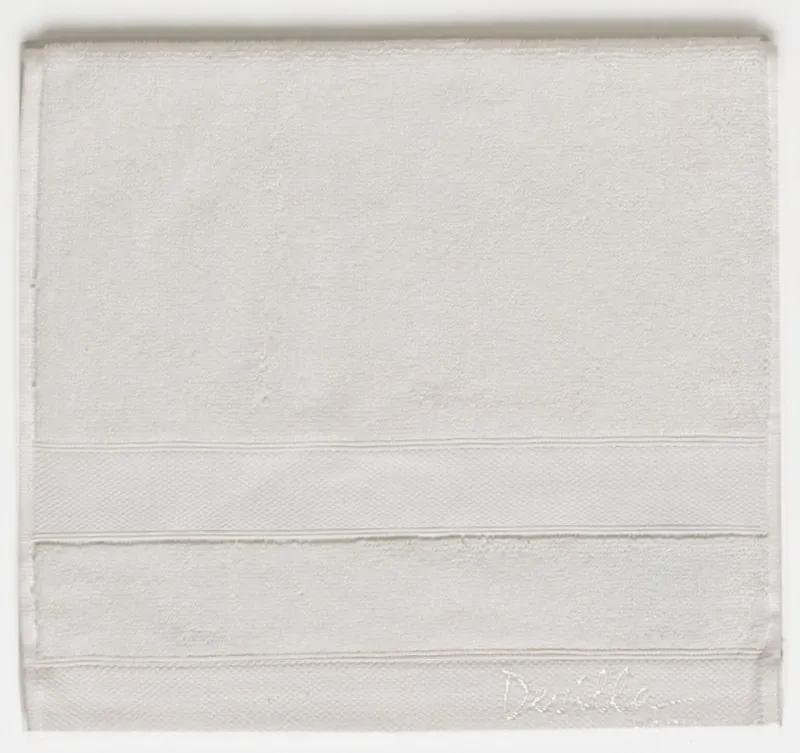30x50 cm - Toalhas 100% algodão 550 gr./m2 - Tinta organica - Bordado Devilla Home: 1 Toalha 30x50 cm  Meio Branco