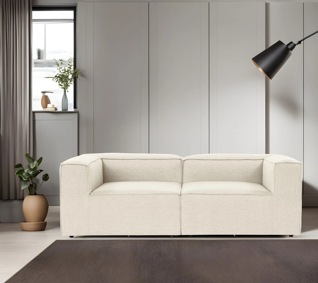 Sofá 2 Lugares Fora – Ecru – 214 cm x 66 cm x 105 cm