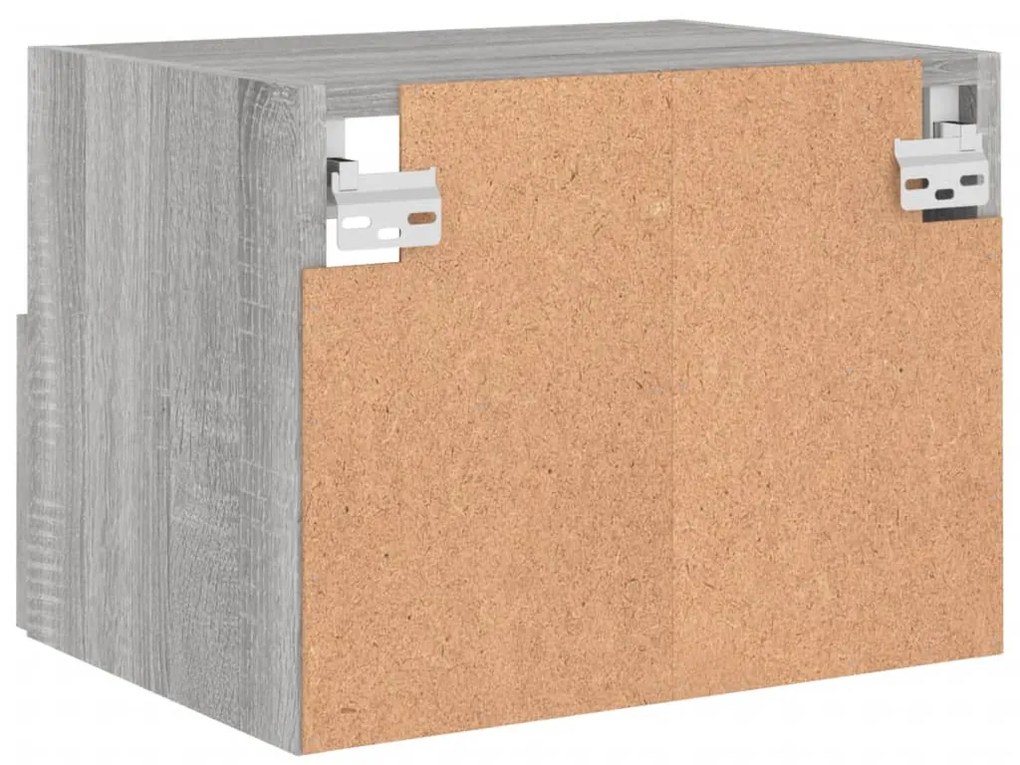 Móvel parede p/ TV 40x30x30cm derivados madeira cinza sonoma