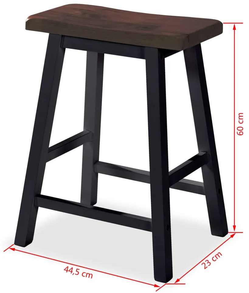 Conjunto de bar 3 pcs MDF preto