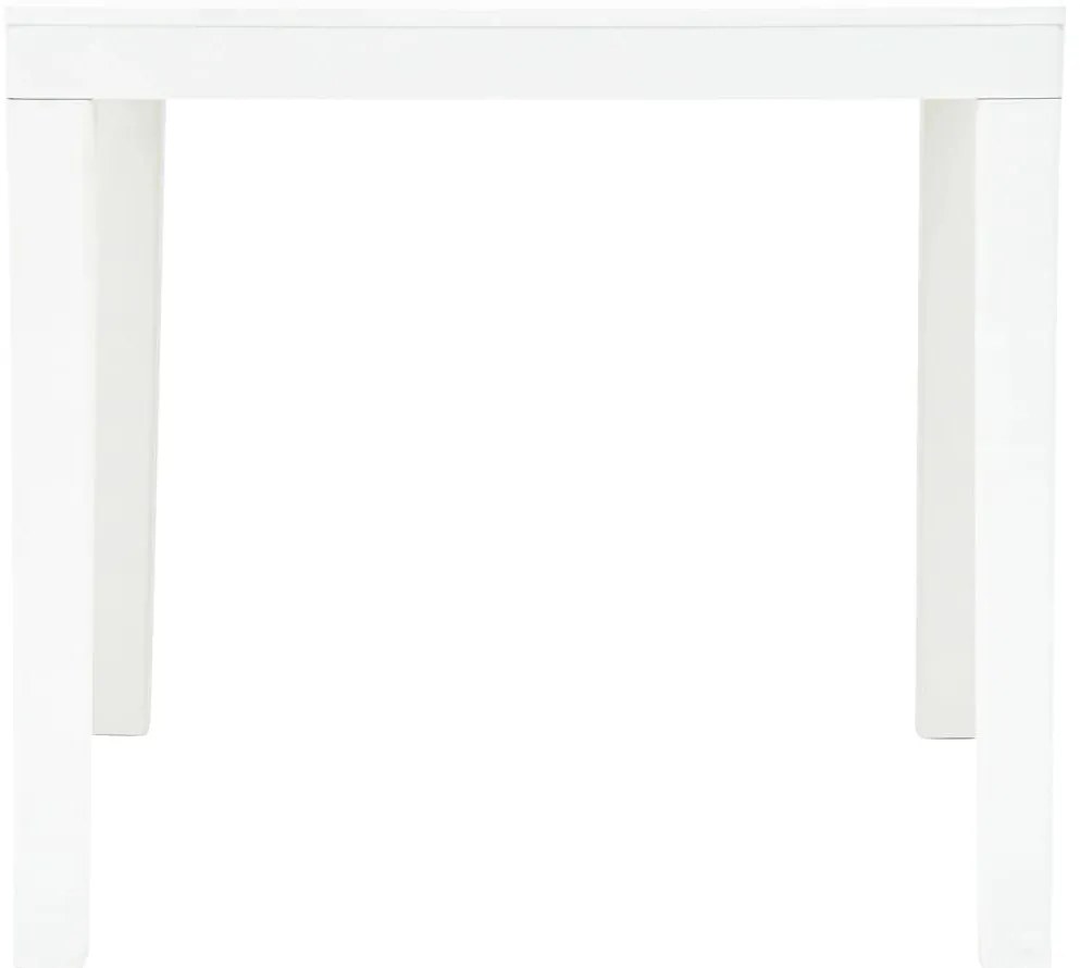 Mesa de jardim com 2 bancos plástico branco