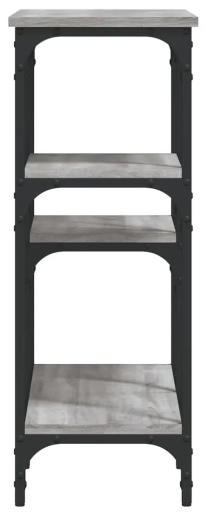 Mesa consola 80x29x75 cm derivados de madeira cinzento sonoma