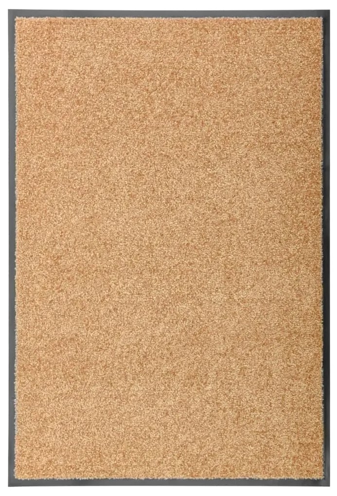Tapete de porta lavável 60x90 cm creme