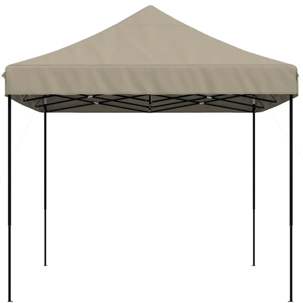 Tenda p/ festas pop-up dobrável 440x292x315cm cinza-acastanhado