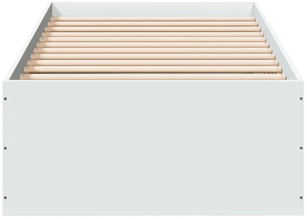 Estrutura de cama 90x200 cm derivados de madeira branco