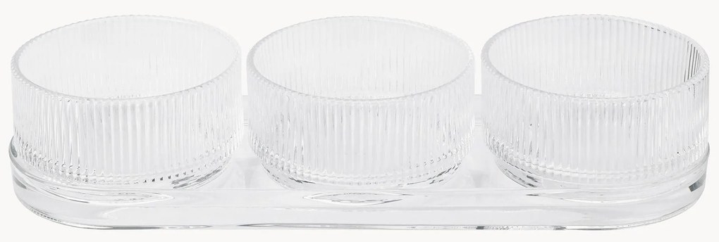 Taças para molhos com tabuleiro de serviço Pilastro, conjunto de 4