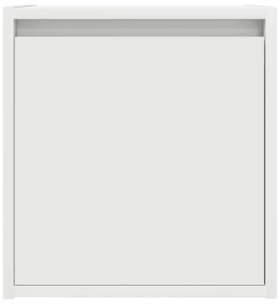 Mesa de cabeceira de parede 38x34x40 cm branco
