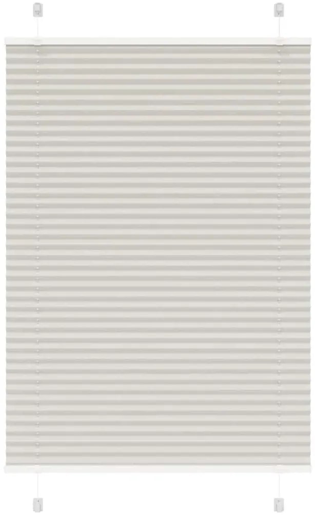vidaXL Cinzento Luz Plissada Cega 95x100 cm Largura Tecido 94,4 cm