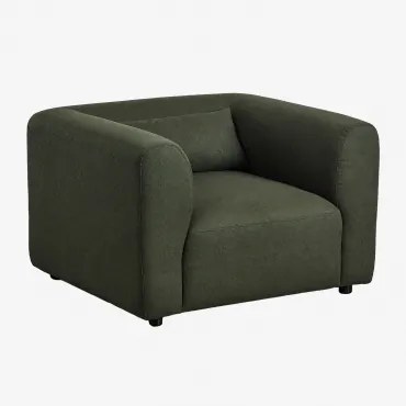 Pack De 2 Poltronas Estofadas Fogler Tecido Pele De Borrego Verde Sálvia - Sklum