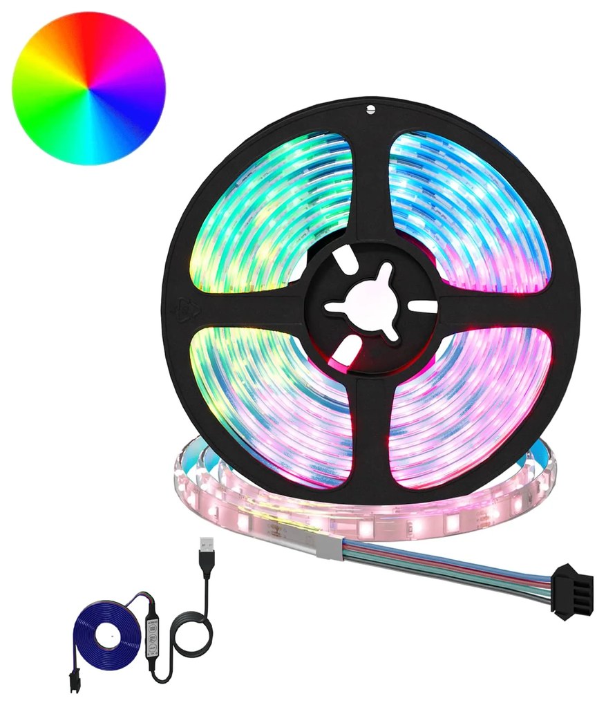 vidaXL Fita LED 4 pcs Preto e Transparente 250 x 0,8 x 0,3 cm