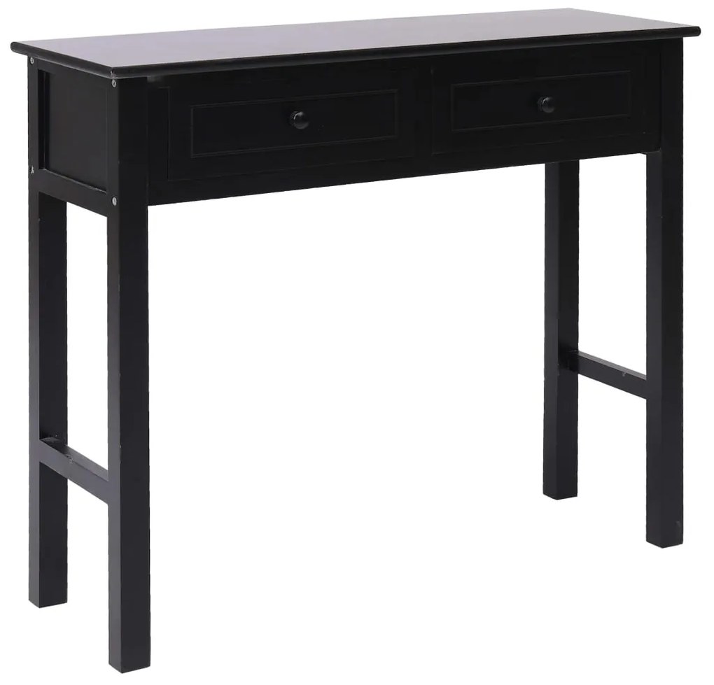 vidaXL Mesa consola 90x30x77 cm madeira preto
