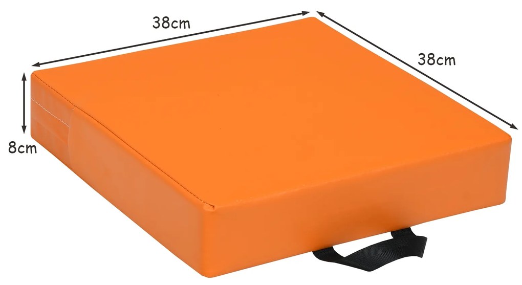 Conjunto 6 Almofadas quadradas para crianças à prova de água com pega ergonómica para exercitar as capacidades cognitivas multicolorida