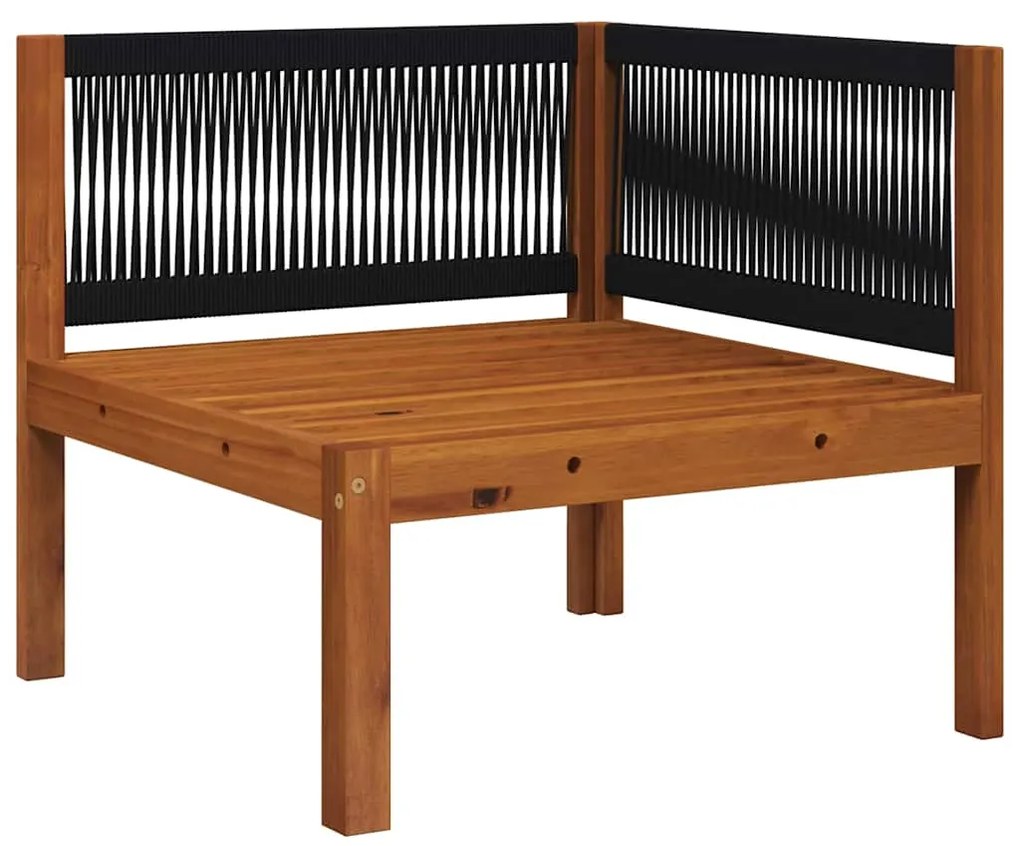 Conjunto de lounge de jardim vidaXL de 2 peças com almofadas de madeir