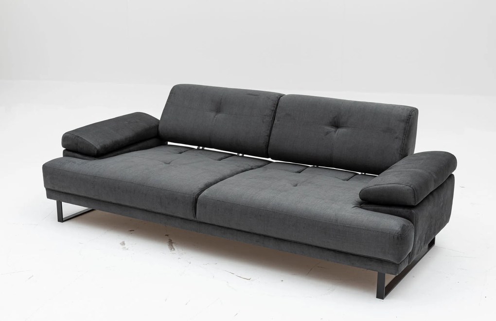 Sofá-cama de 3 lugares Mustang – Antracite – 239 cm x 99 cm x 83 cm