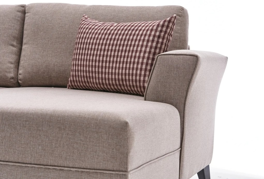 Sofá-Cama de Canto Eris – Creme – 300 x 78 x 202 cm