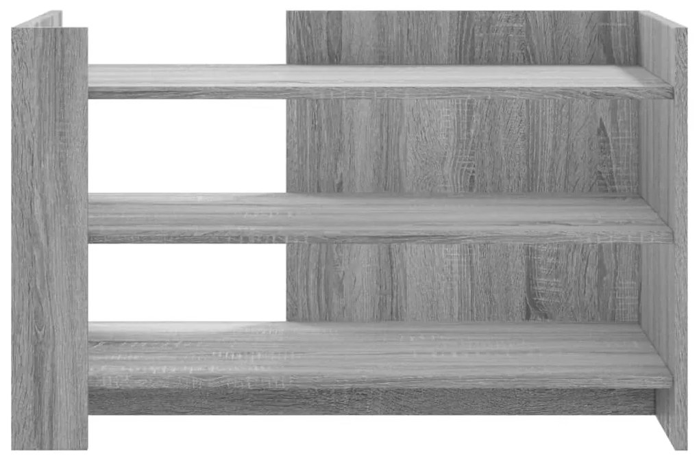Mesa de centro 80x50x50 cm derivados de madeira cinzento sonoma