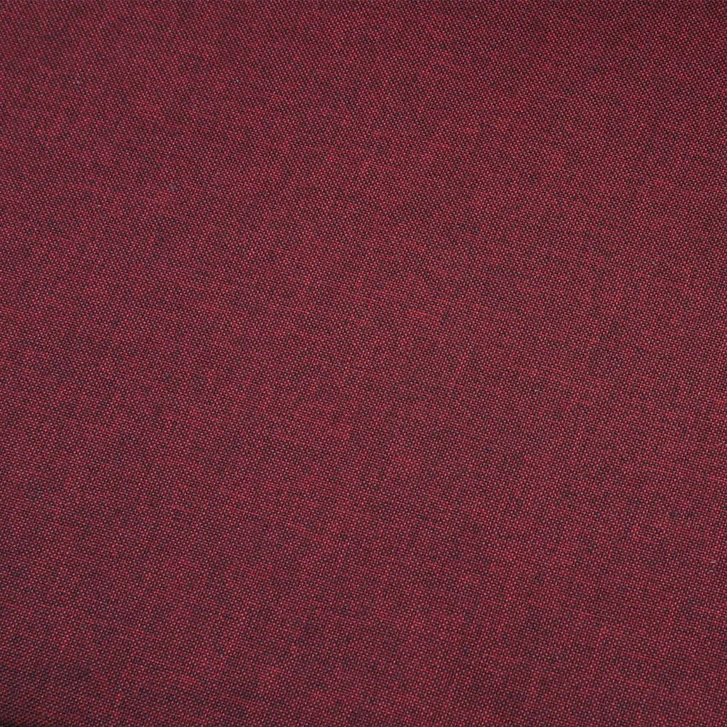 Sofá de 4 lugares em tecido vermelho tinto