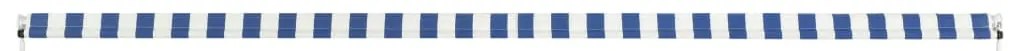 Toldo retrátil 300x150 cm azul e branco