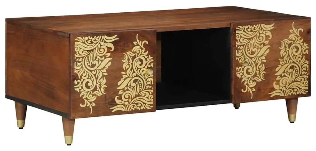 vidaXL Mesa de centro castanho mel 100 x 54 x 40 cm