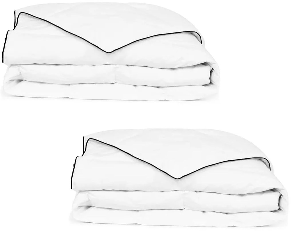 Edredão de inverno penugem 2 pcs 140x200 cm