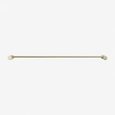 Toalheiro De Parede Com Barra ↔︎60 Cm Para Casa De Banho Em Aço Inoxidável Devon Dourado Escovado - Sklum
