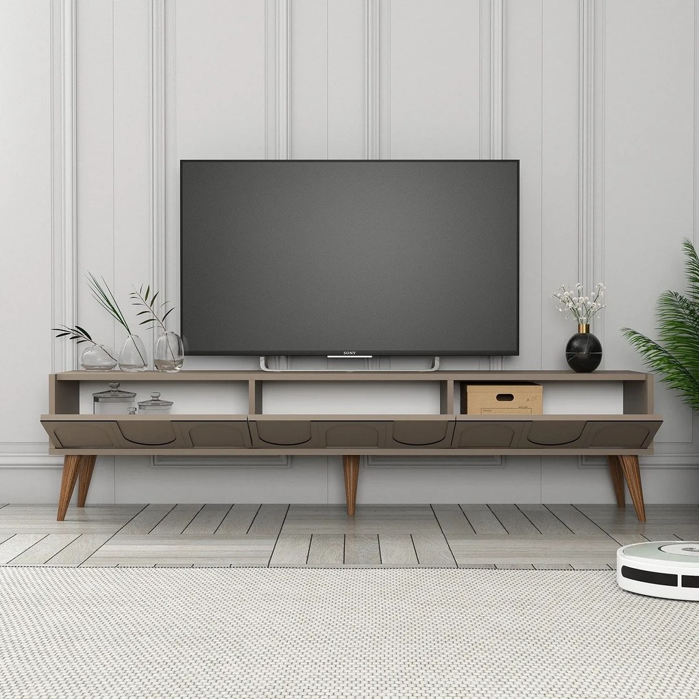 Unidade TV Lyon – Atlas Walnut – 180 cm x 44 cm x 35 cm