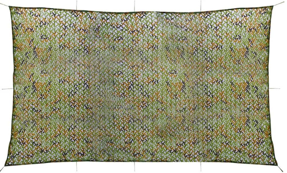 Rede de camuflagem com saco de armazenamento 2x7 m verde