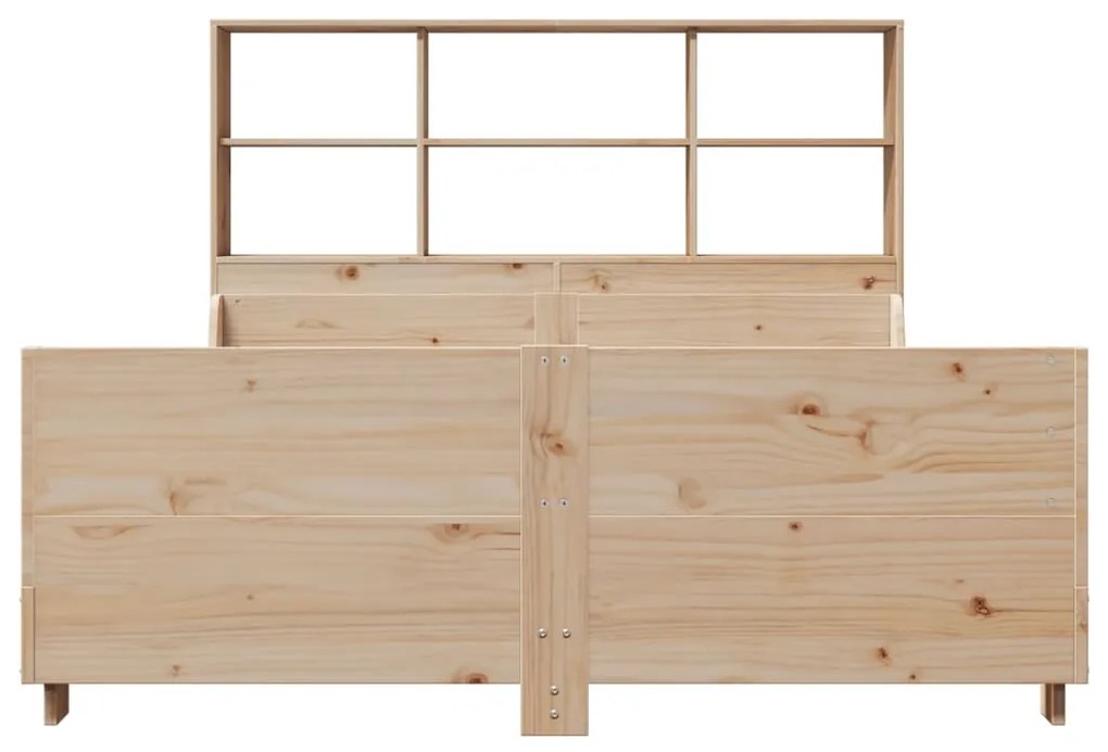 Cama com estante sem colchão 120x190 cm madeira maciça