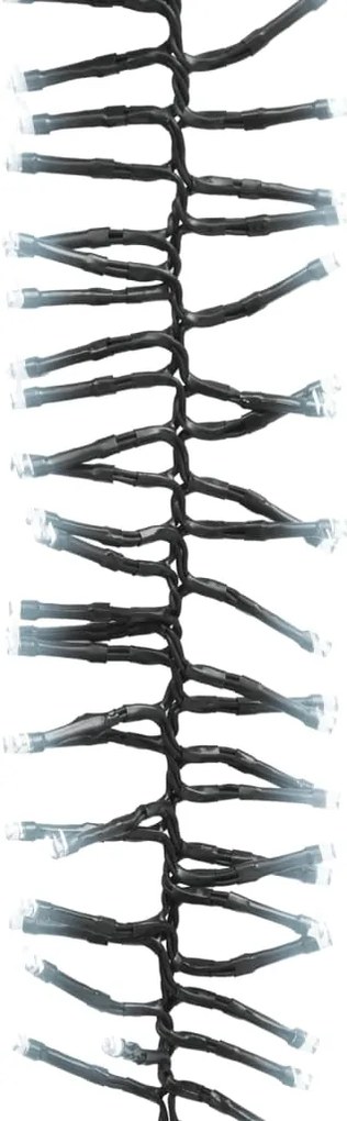 Cordão de luzes agrupadas 1000 luzes LED 11 m PVC branco frio
