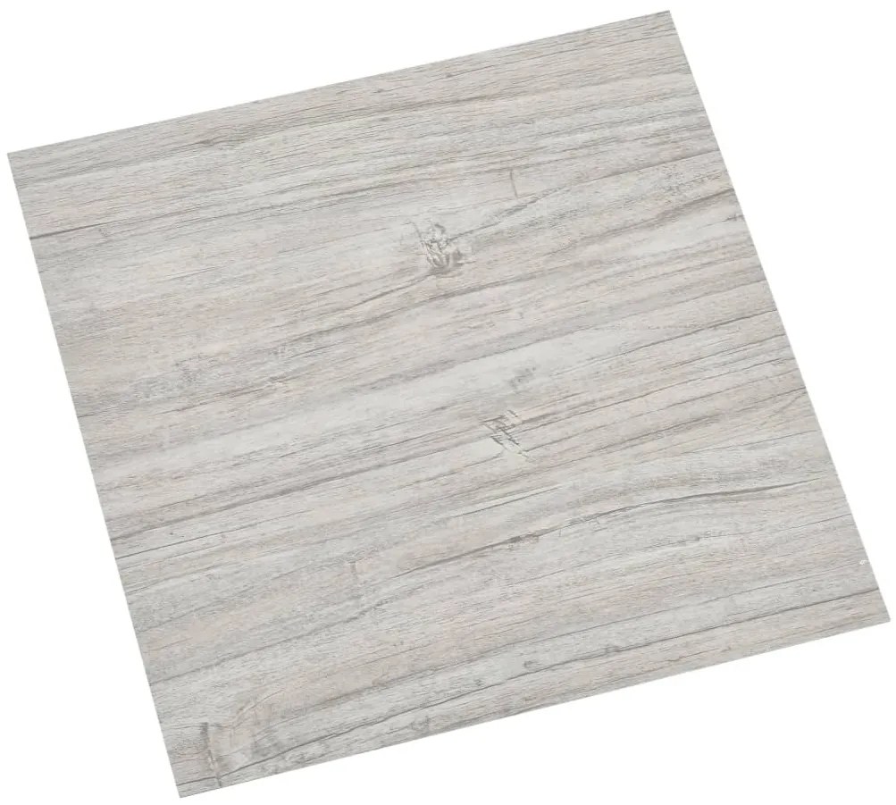 Tábuas de soalho autoadesivas 20 pcs 1,86m² PVC cinzento-claro