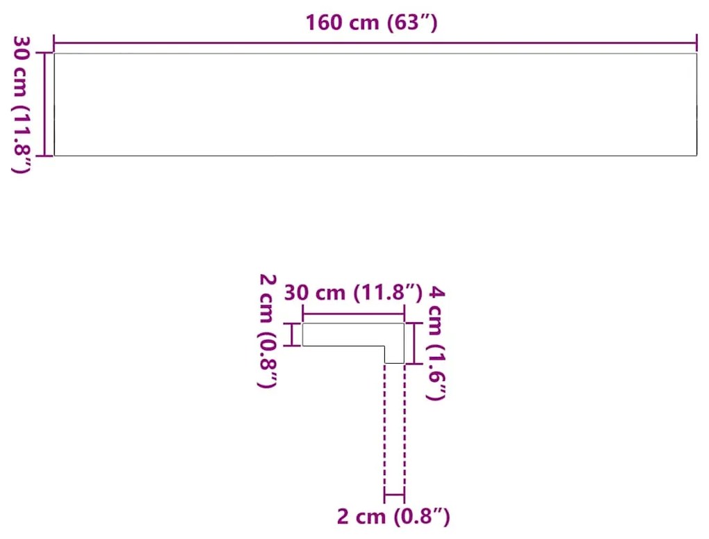 Soleiras da janela 2 pcs 160x30x2cm carvalho maciço não tratado
