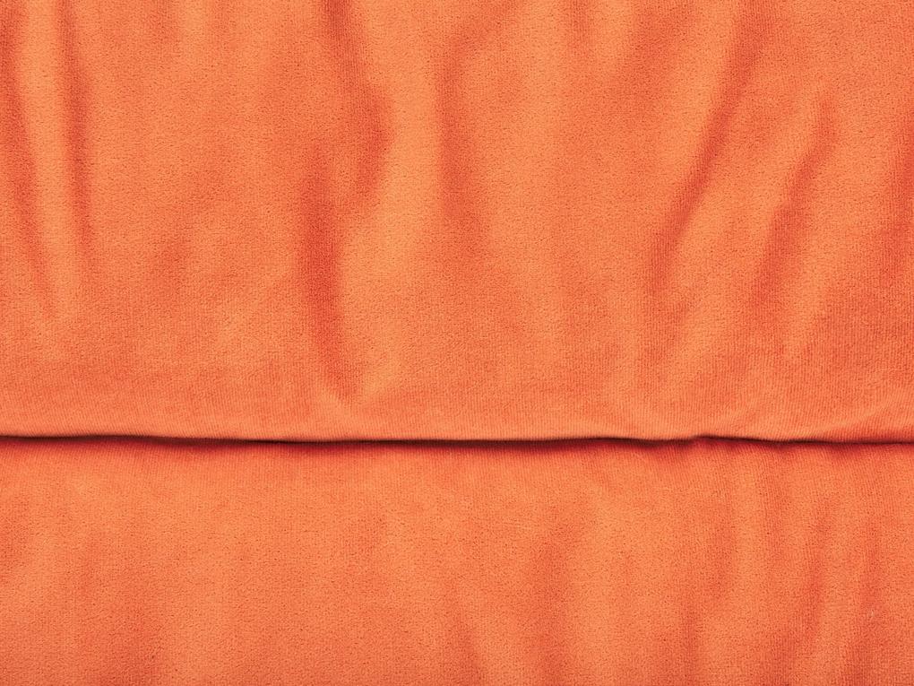 Cama para animal de estimação em veludo laranja 70 x 55 cm ERGANI Beliani