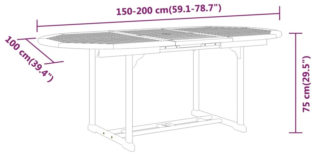 5 pcs conj. jantar para jardim madeira de eucalipto maciça