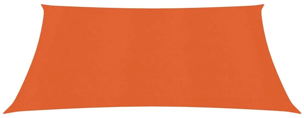 Para-sol estilo vela 160 g/m² 3x3 m PEAD laranja