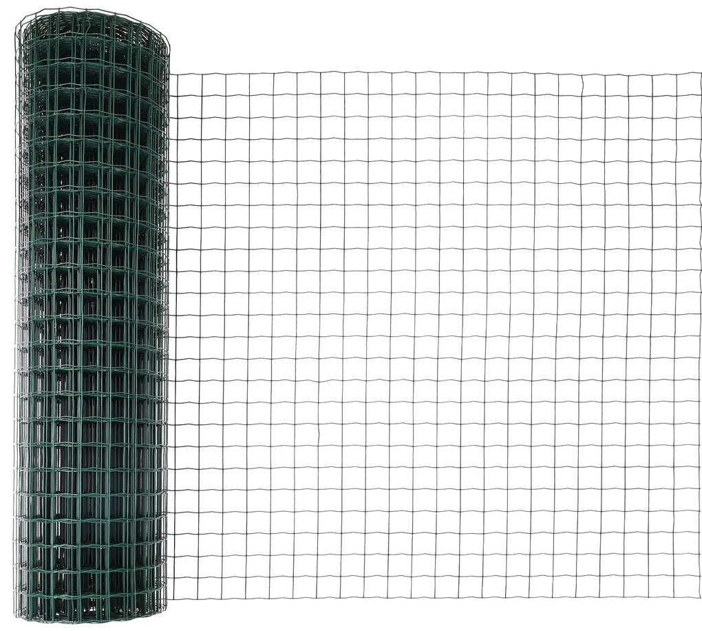 Cerca Euro com 13 Postes Flangeados 1x25 m Aço Galvanizado
