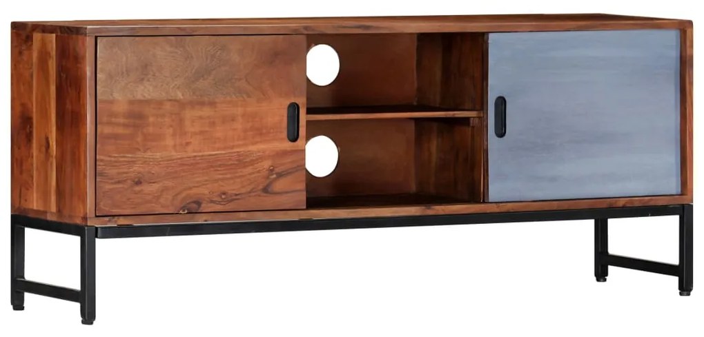 vidaXL Móvel de TV 120x30x49 cm madeira de acácia maciça
